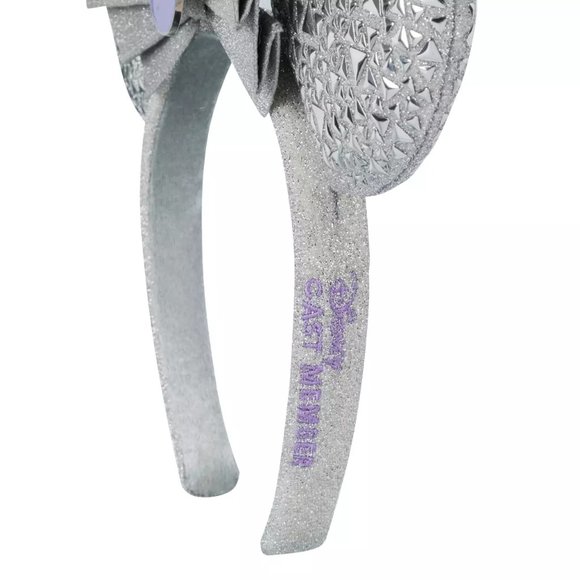 DISNEY 100 ANNIVERSARY PLATINIUM MINNIE MOUSE EAR HEADBAND CAST MEMBER EXCLUSIVE - Picture 5 of 6